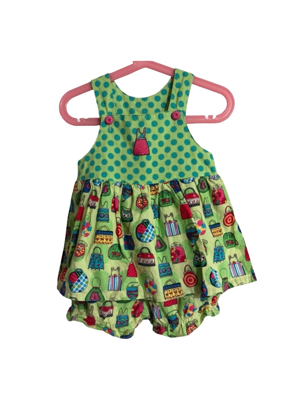 Vintage Chicken Noodle San Francisco Romper 24M